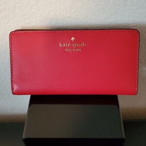 NWT Kate Spade Large Slim Leather Bifold